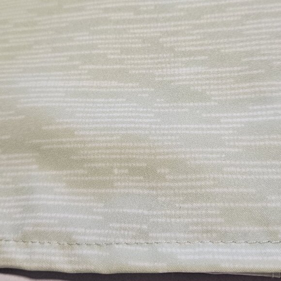 Simms Double Haul Fishing Shirt Men L Light Green Texture Wave Pockets Stretch - Picture 9 of 16